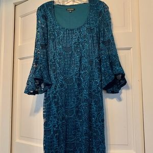 Marina Shimmery Blue Dress